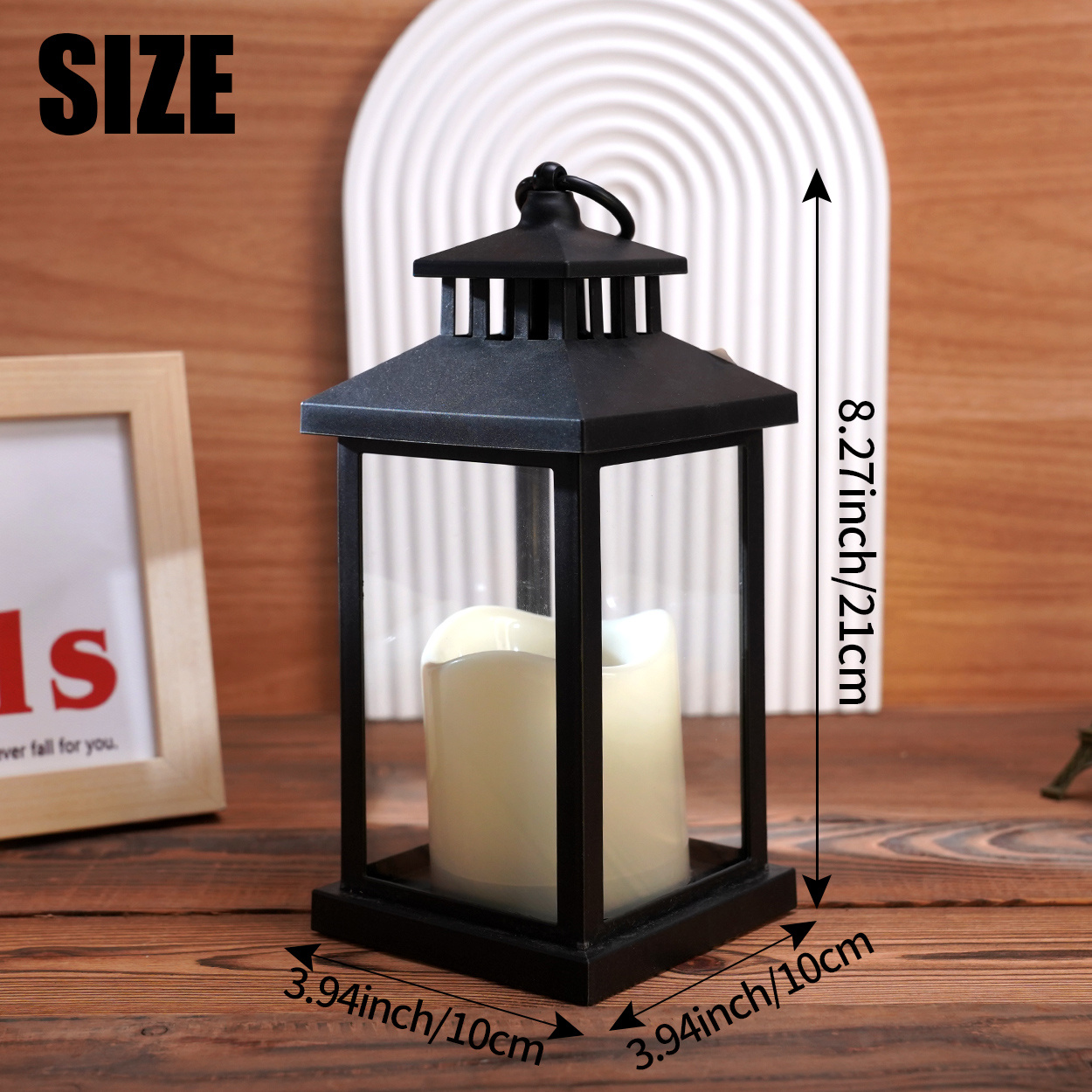 Led Hanging Wind Lantern Garden Lanterns For Candles Tall - Temu