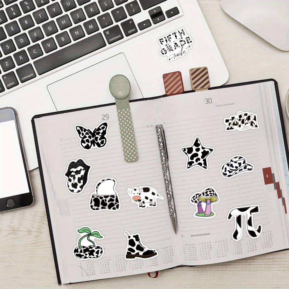 Cow Print Stickers Waterproof Vinyl Stickers For Water - Temu