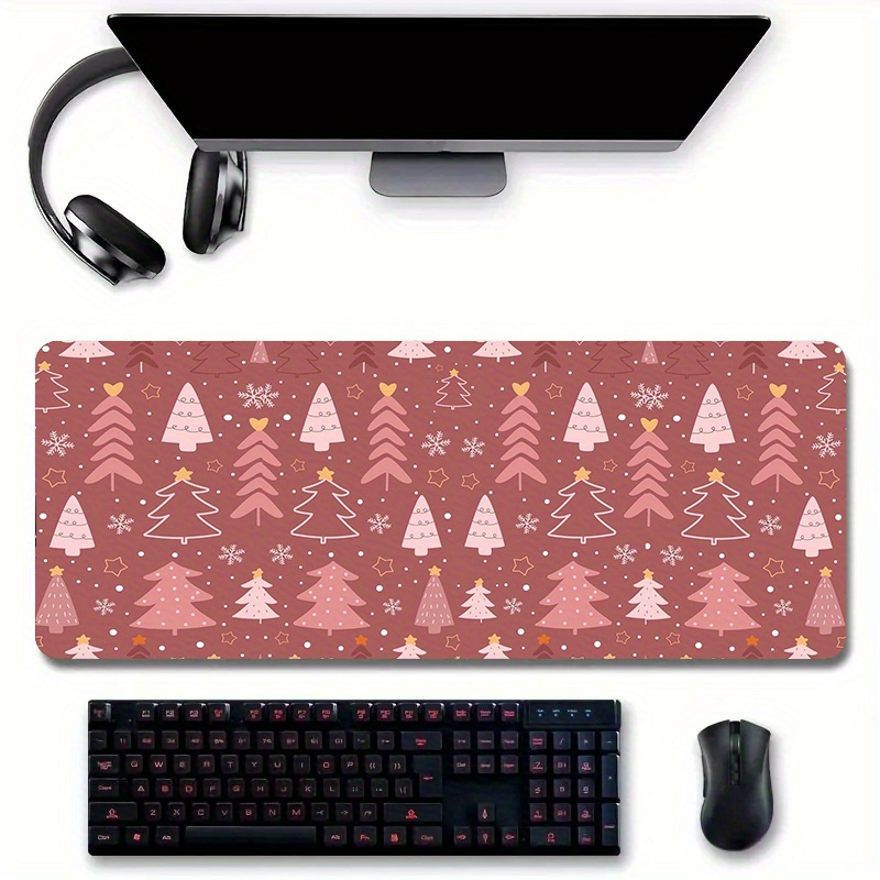 

Large Mouse Pad, Christmas Tree Extended Gaming Mouse Pad ", Keyboard Mouse Mat Desk Pad With Non-slip Base And Stitched Edge For Home Office Gaming Work