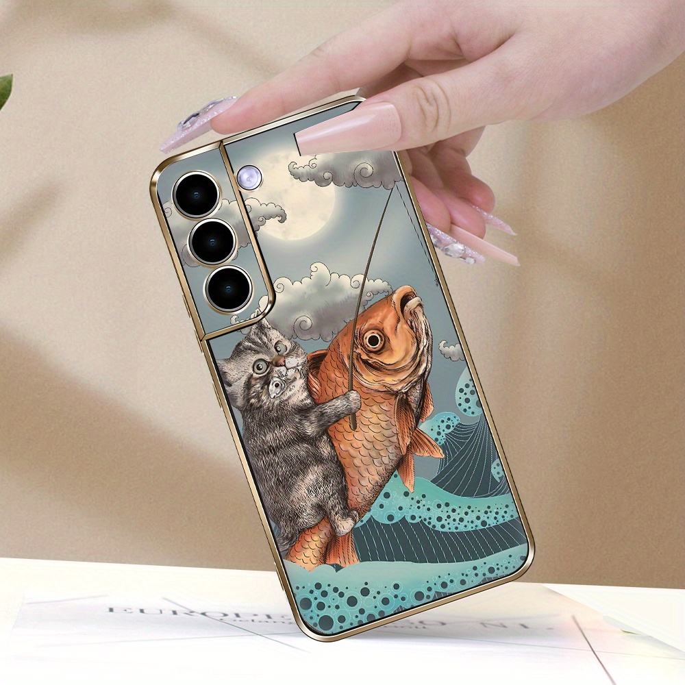  Galaxy S10+ Funny Fishing Case : Cell Phones & Accessories