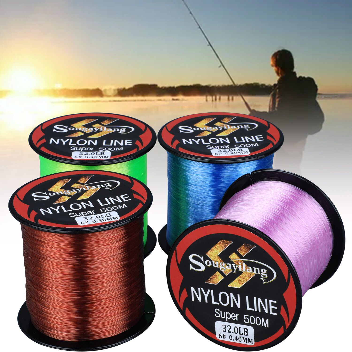 Sougayilang Fishing Lines 1 8# Nylon Fishing Line Drag Power - Temu