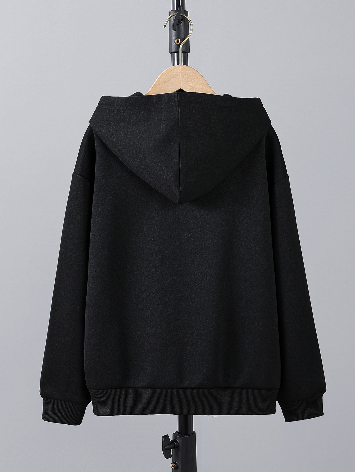 Lucky Brand Girls' Pullover Fleece Hoodie Sweatshirt in Black