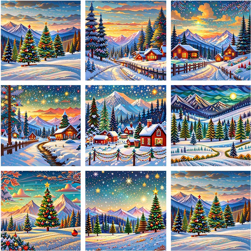 Christmas Cabin Artificial Diamond Painting Tool For Adults 5d Diy Diamond  Art Tool For Beginners Art Decoration Gifts On The Wall At Home Art, Crafts  And Sewing Supplies - Temu