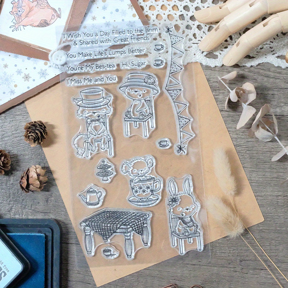 Animal Farm Silicone Clear Seal Stamp DIY Scrapbooking Embossing Photo  Album Dec Clear Stamps Happy Birthday Clear Stamps for Journaling Clear  Stamps