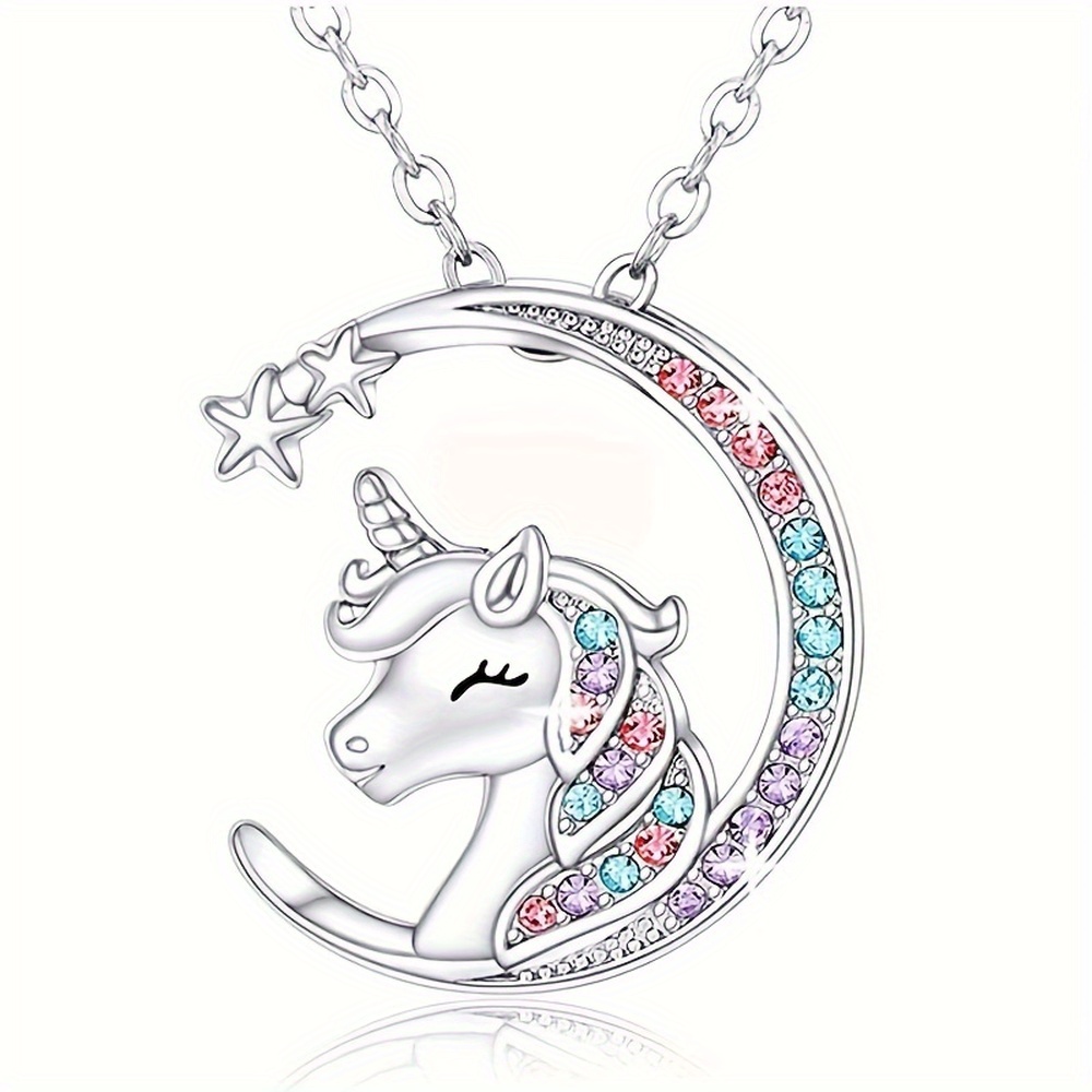 Cute Unicorn Jewelry, Heart Shaped Unicorn Cute Pendant Necklace, Ring,  Bracelet, Earrings For Teen Girls, Ideal Choice For Gifts - Temu New Zealand