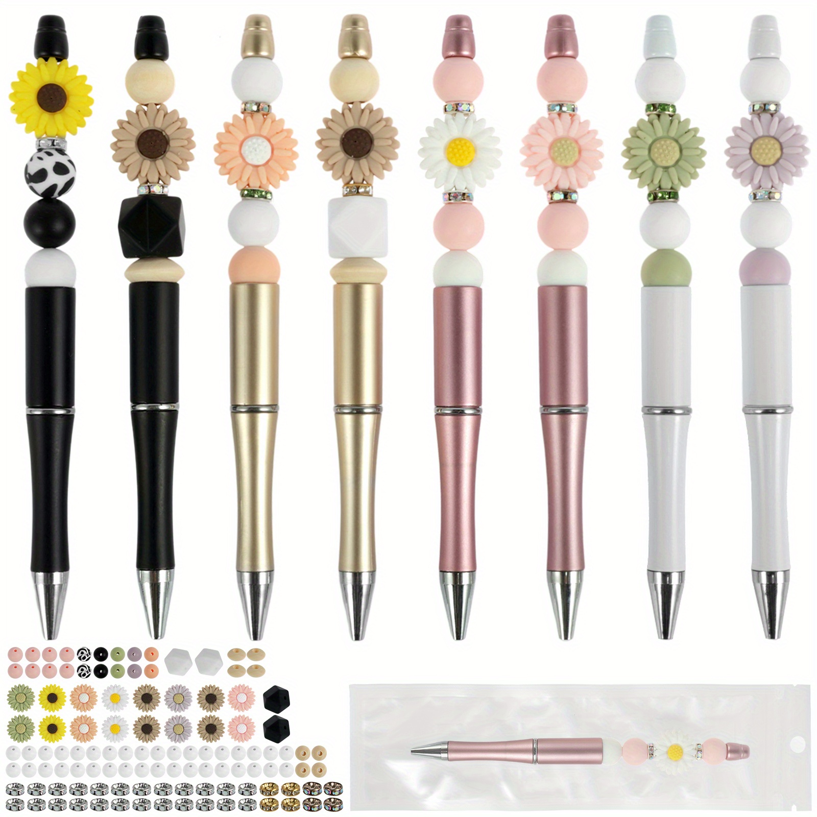 Cactus Beadable Pens With Many Multicolor Assorted Spacer - Temu
