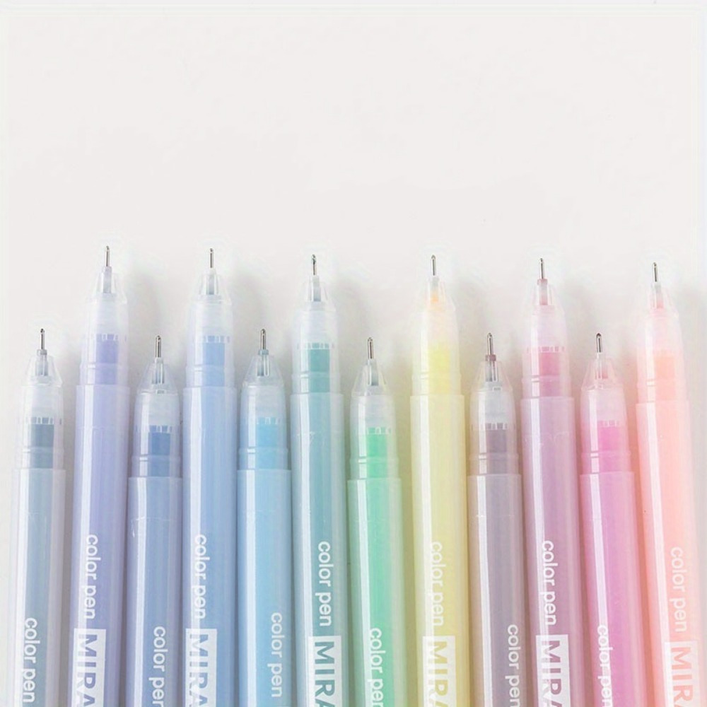 Colorful Gel Pen Set Kawaii Blue Ballpoint Pen For Journal - Temu