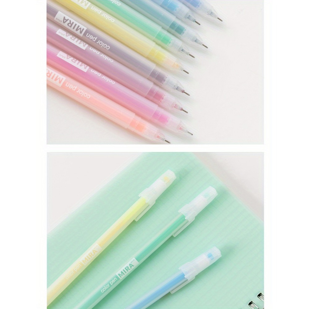 Colorful Gel Pen Set Kawaii Blue Ballpoint Pen For Journal - Temu