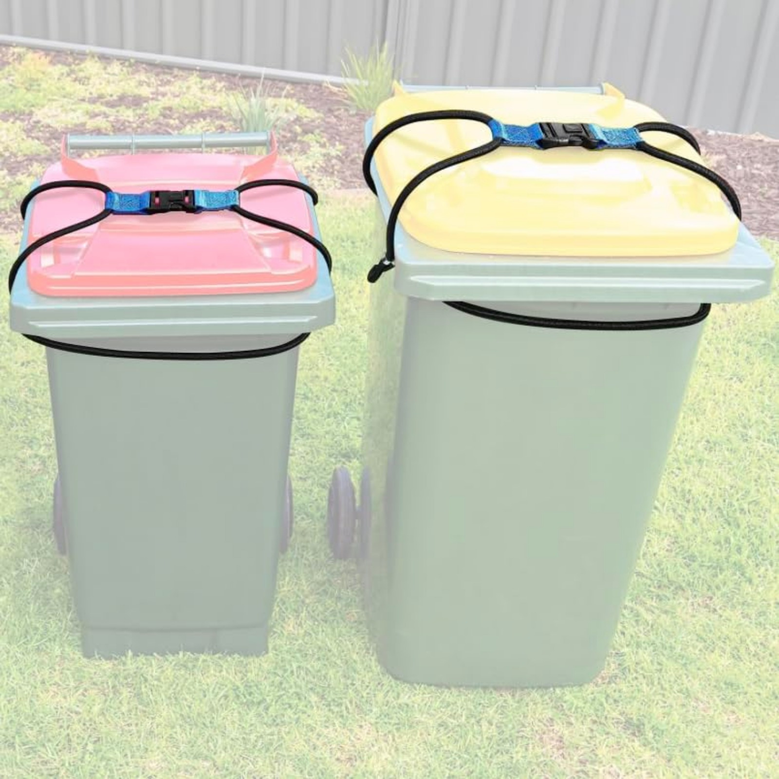 Trash Can Rope Lock For 20-40 Gal Outdoor Garbage Cans, Garbage