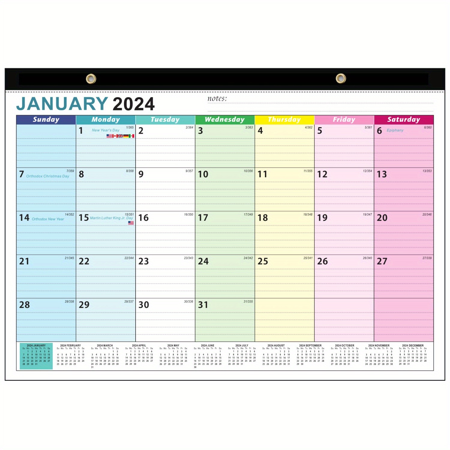2024-2025 Wall Calendar - Jul. 2024 - Dec. 2025 18 Months Wall Calendar  2024