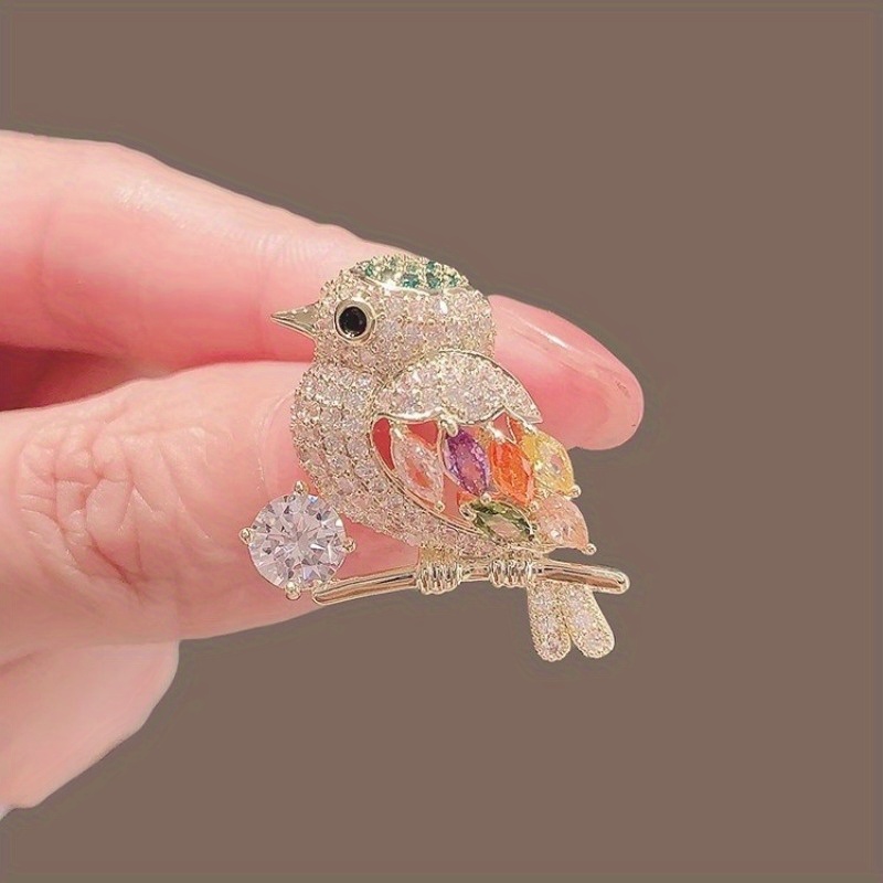 Acrylic Animal Bird Broches Mujeres Mini Broche Forma Pájaro - Temu