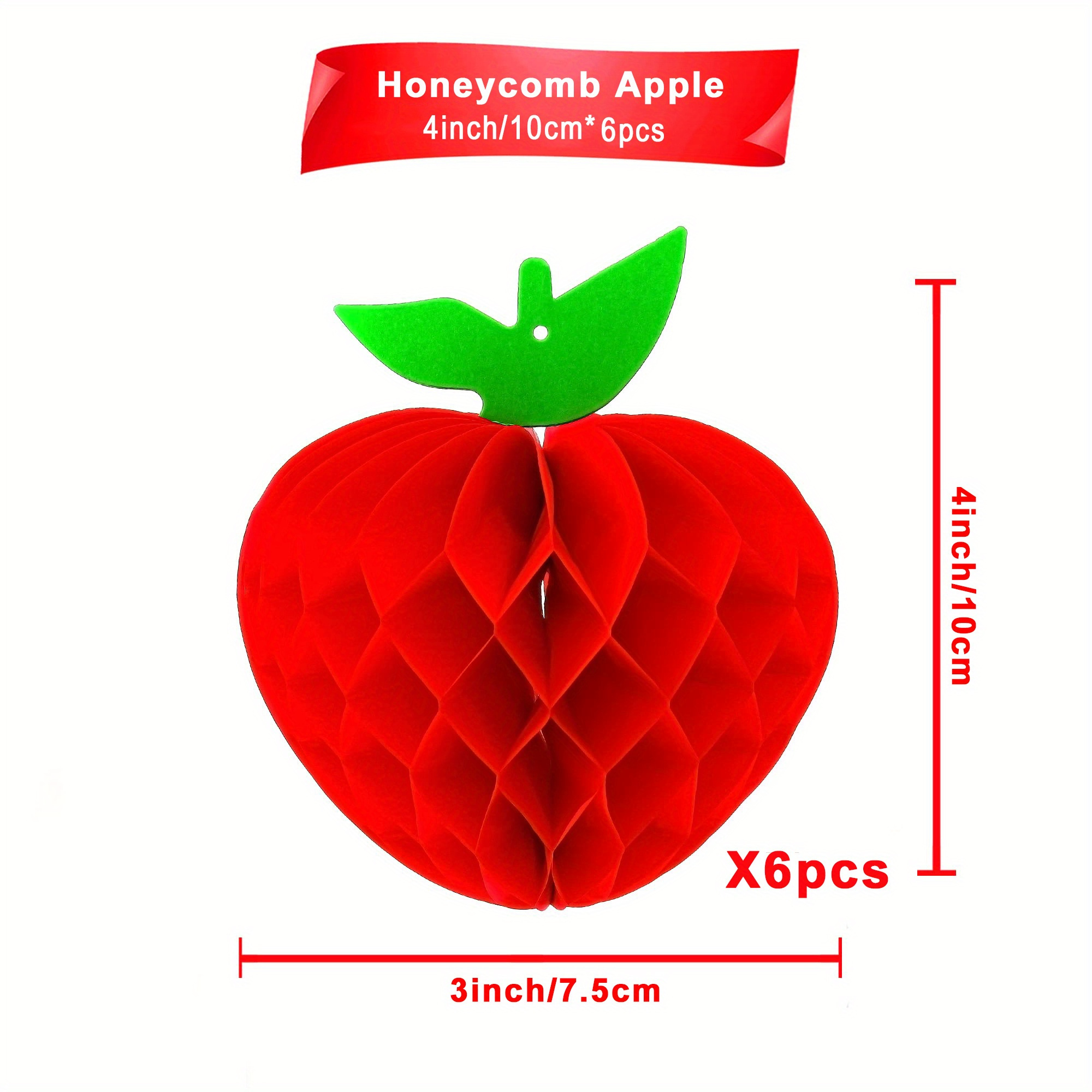 Honeycomb Apple Decoration