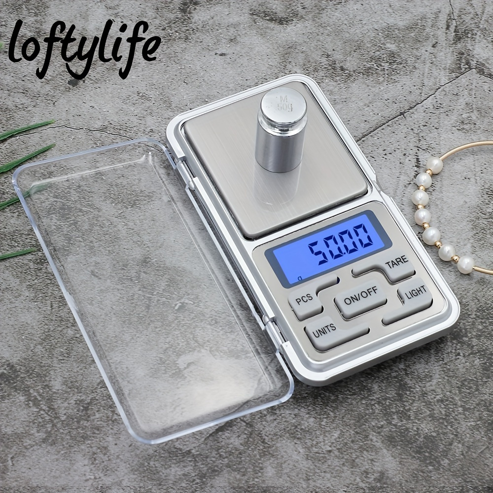 Báscula de cocina pequeña, báscula digital de bolsillo, básculas  electrónicas de alimentos, herramientas de medición de cocina para pesar y  hornear