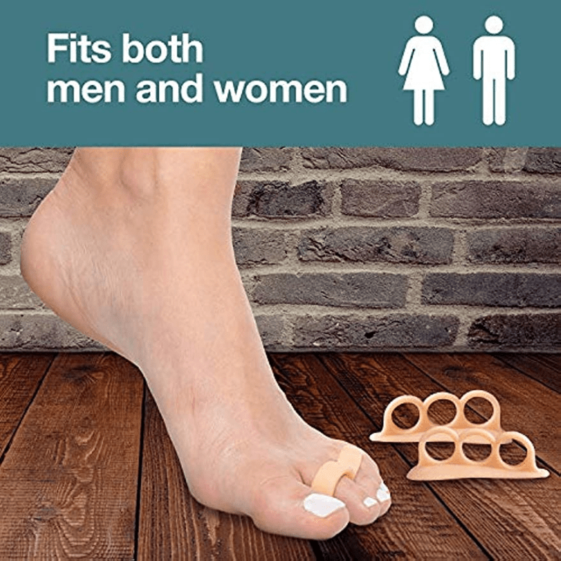 Toe Straighteners with Separator Loops for Hammertoe Corrector - Set of 2