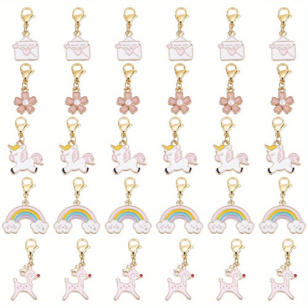 Locking Stitch Marker Knitting Markers Charms Removable - Temu