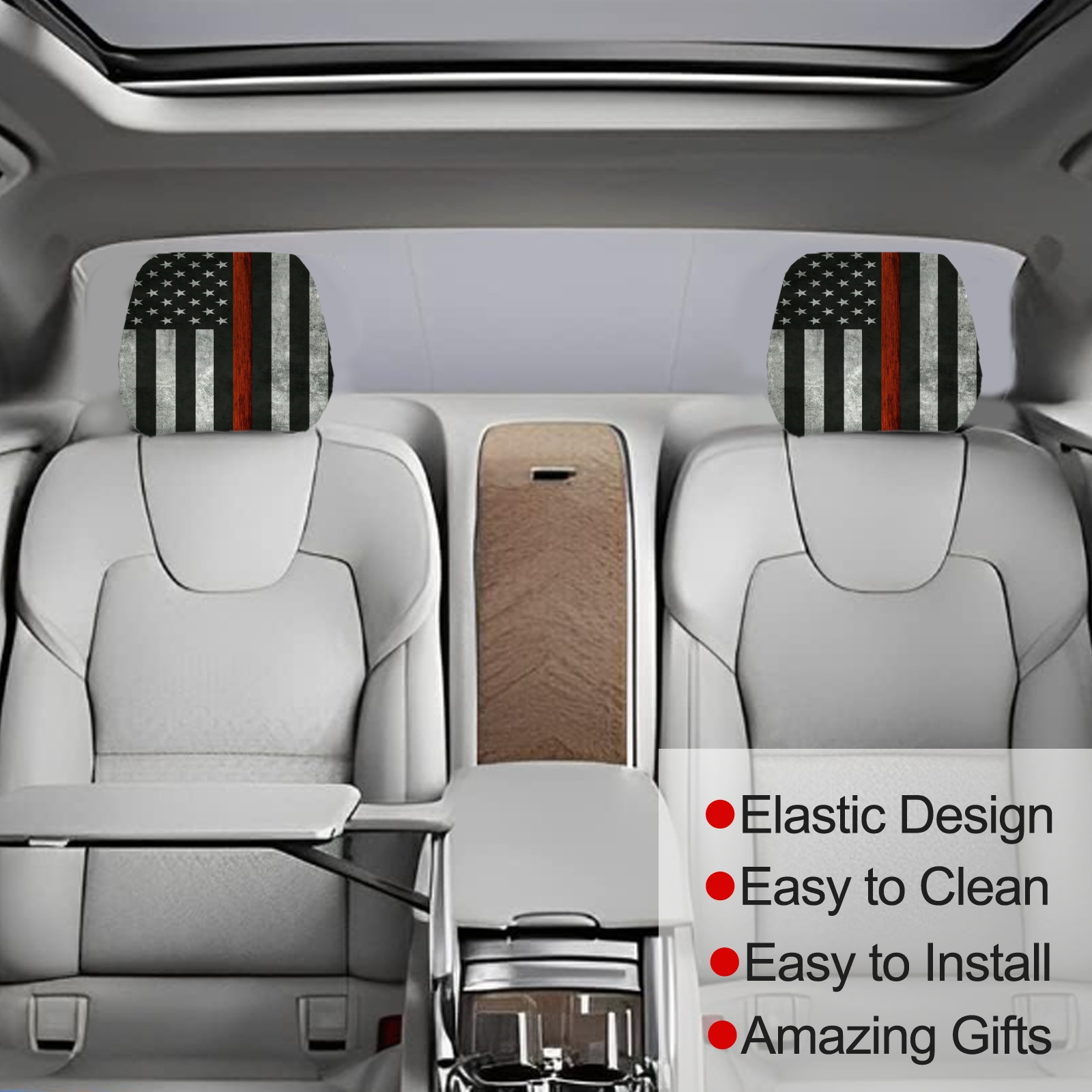 2pcs Autositz Kopfstützenbezug Kopfstützenbezug Sitzbezug - Temu