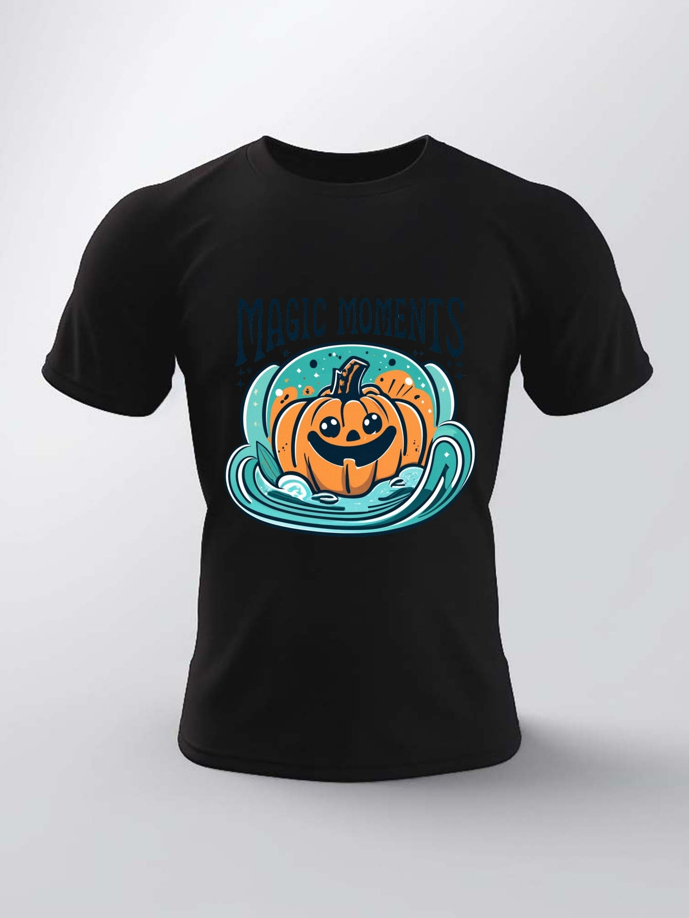 Plus Size Halloween Pumpkin Print T shirt Men's Casual - Temu Ireland
