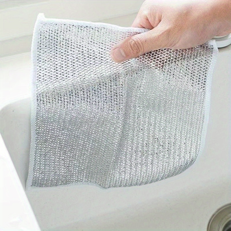 Multifunctional Non-Scratch Wire Dishcloth Wire Dishcloth Multipurpose Wire  Dishwashing Rags Cleaning Cloth Magic Dish Towel