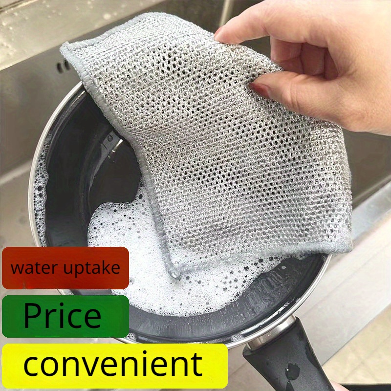 Double sided Silver Wire Cleaning Cloth Multi functional - Temu