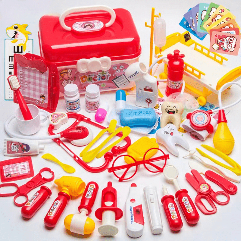 Trousse à outils pour enfants Établi réaliste amusant semblant jouer au  docteur jouet sac à dos outil jouet