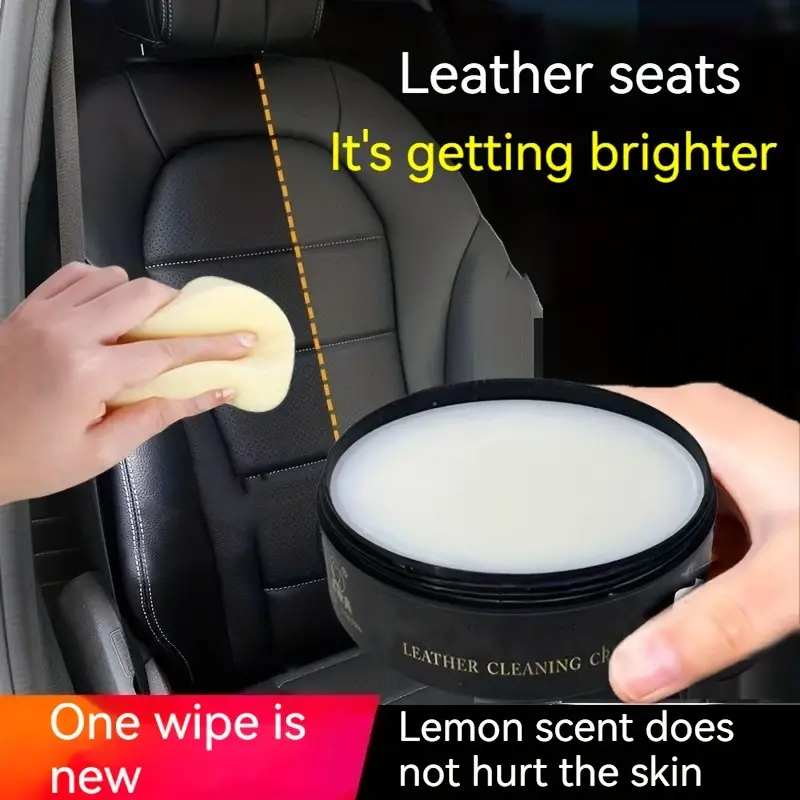 Leather Cleaning Cream Car Leather Seat Maintenance Cream - Temu