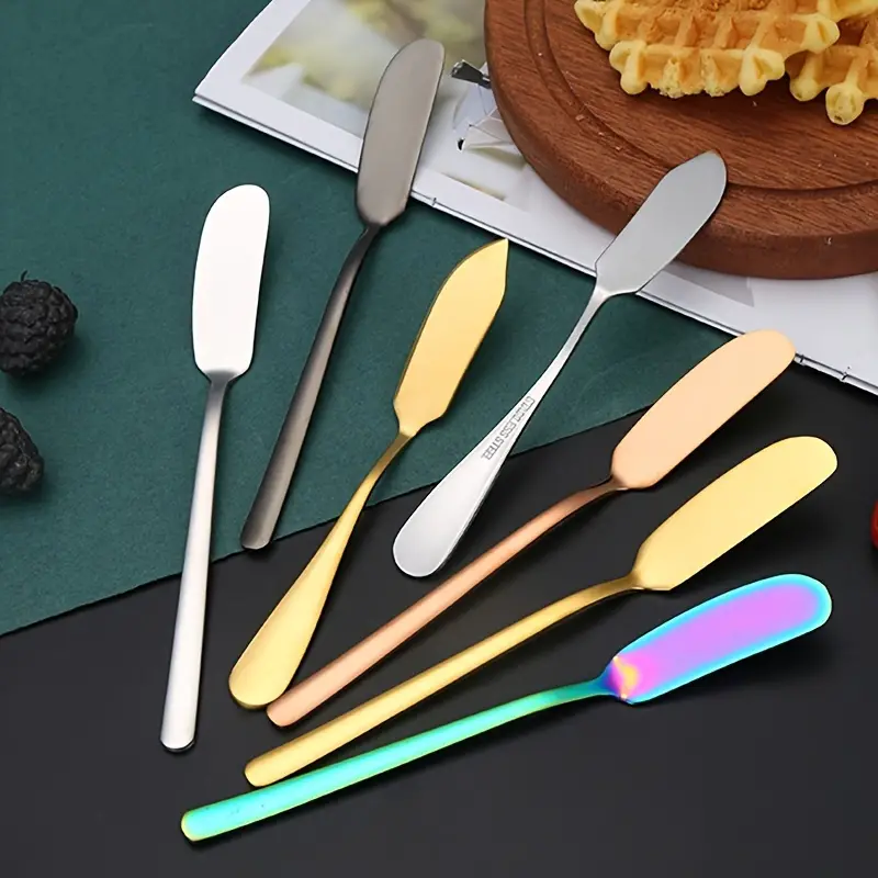 Long Handle Stainless Steel Butter Knife Spatula Perfect For - Temu