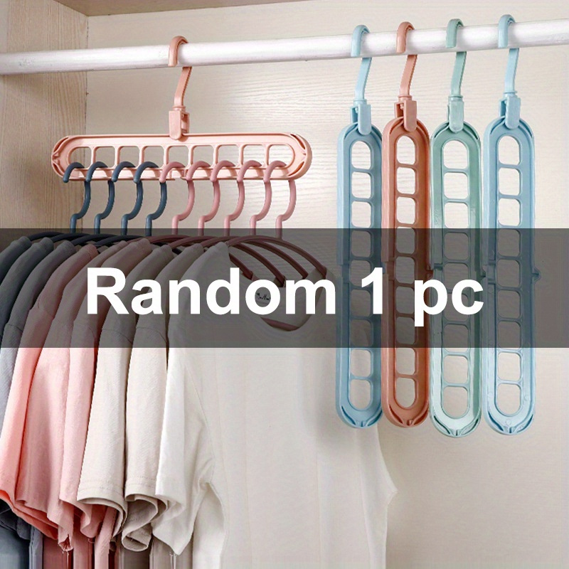 Space Saving Multi-hole Clothes Hanger For Home, Dorm, And Travel -  Foldable Drying Rack For Trousers, Shirts, And Skirts - Temu