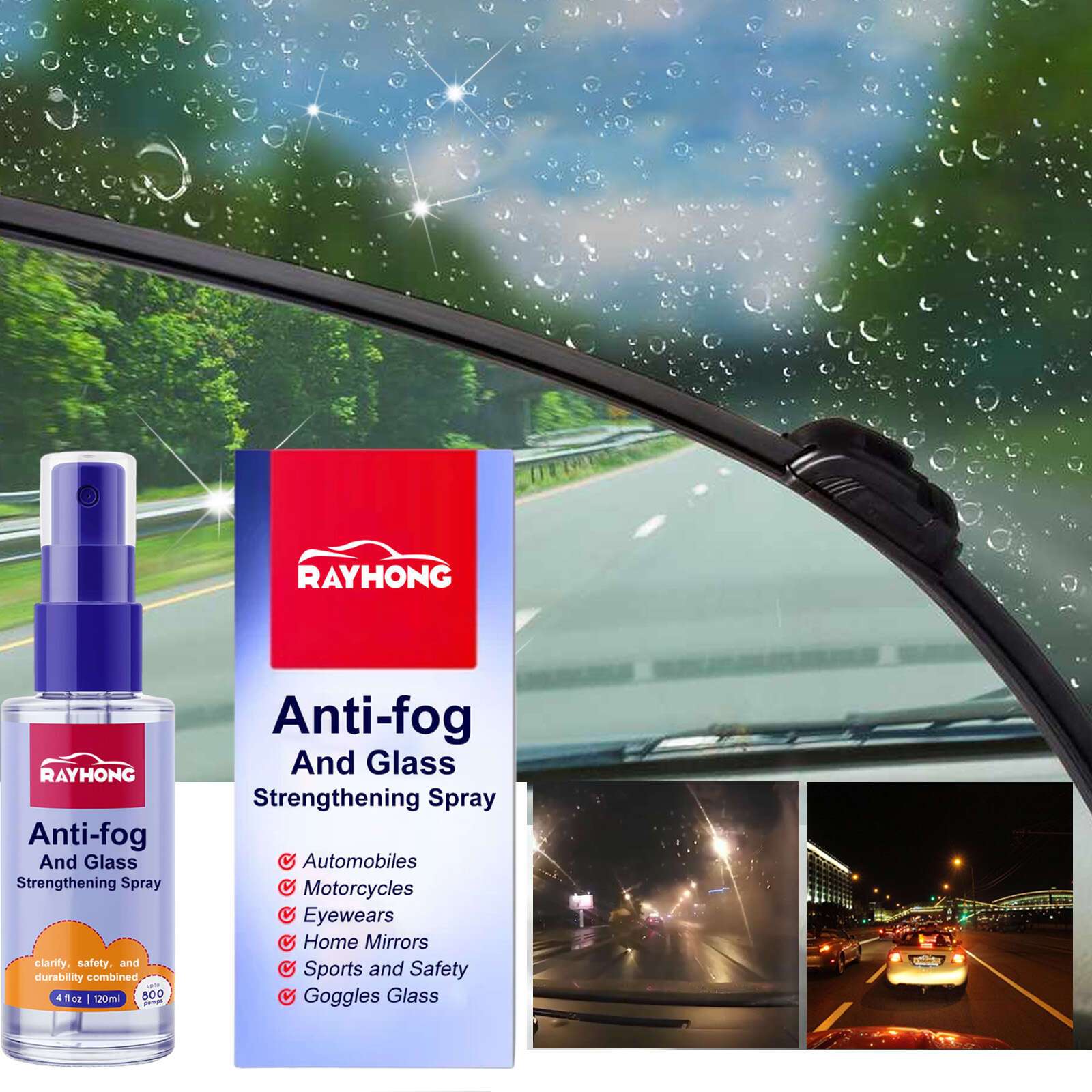 Anti Fog Agent for Car - Anti Fog Spray for Windshield