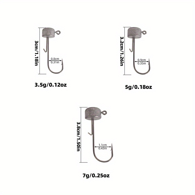 Ned Lead Head Hook Soft Bait Anti hanging Flat Head Hook - Temu