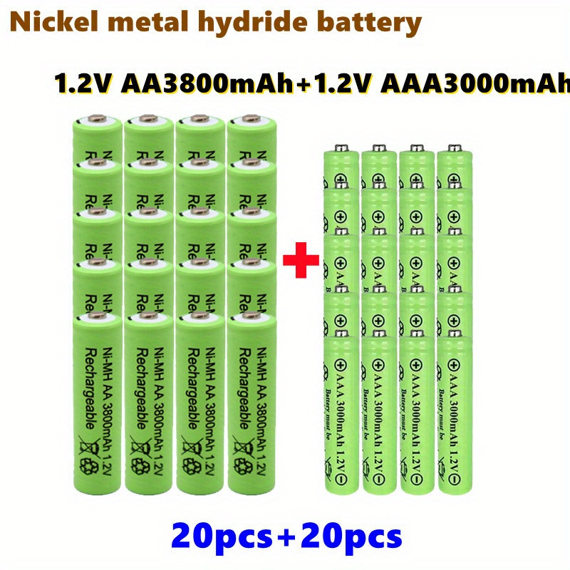 12pc 3800mAh AA Rechargeable Battery NI-MH 1.2V Camera Remote