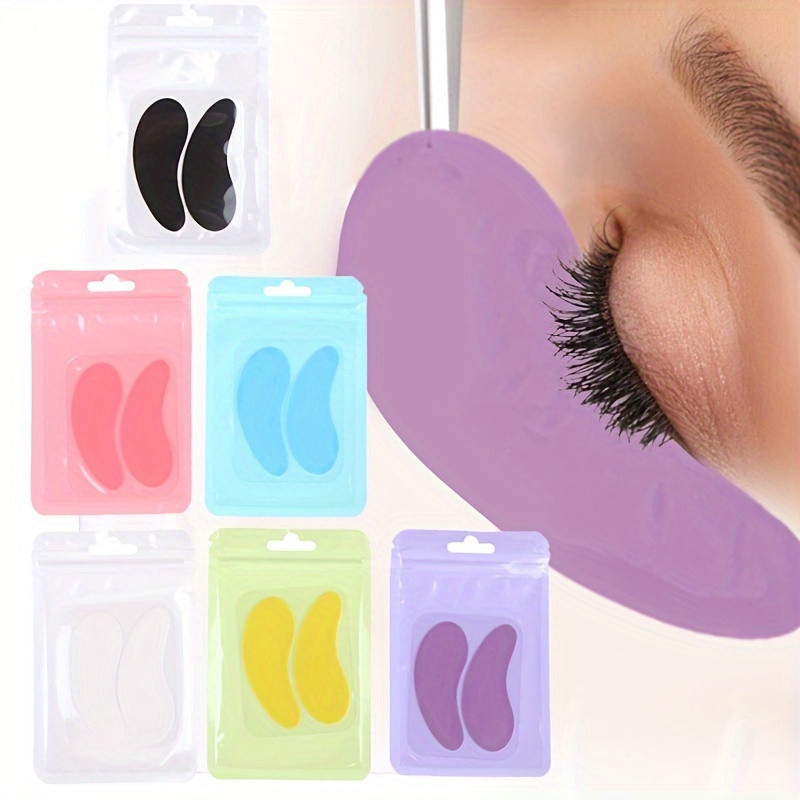 

Silicone Eye Patch Reusable Under Eye Patches Sticky Lash Lift Cover Shield Eyelash Extension Mask Lower Lash Isolation Pads For Sensitive Skin During Perm Lamination Lash Extension Remover