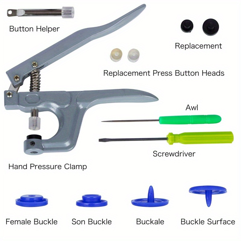 Kam Button Pliers: T3 T5 T8 Plastic Resin Snap Button Press - Temu