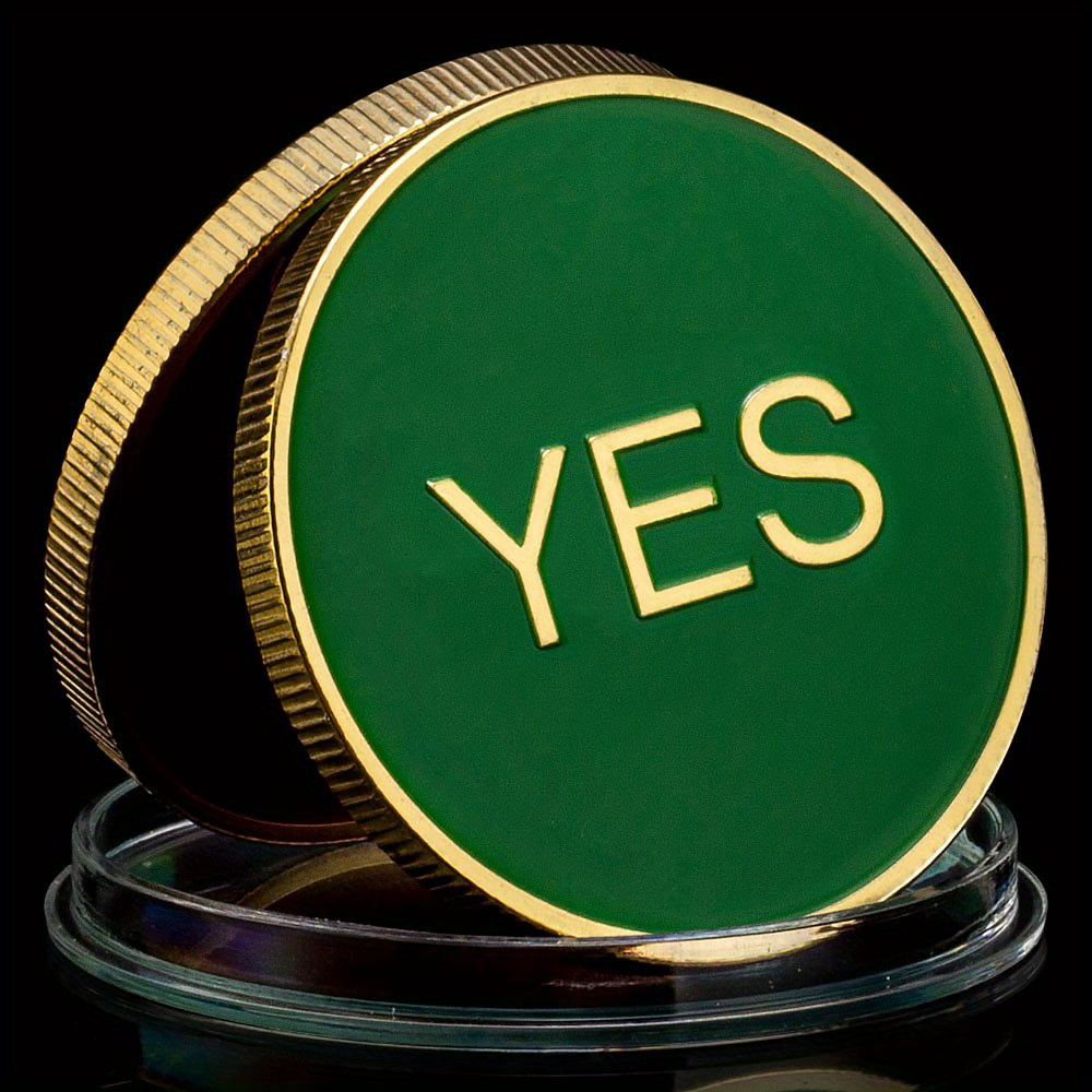 YES or NO Coin, Yes or No Decision Making Coin, Lucky Divination Oracle Gift  for Coin Collectors, High Quality C… in 2023
