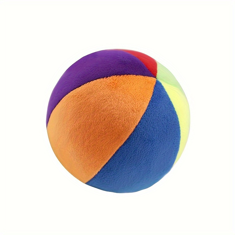 Pelota de tela arcoíris de felpa | Pelota de felpa suave para bebés y niños  pequeños | Pelota de bebé | Pelota de sonajero infantil | Pelota de