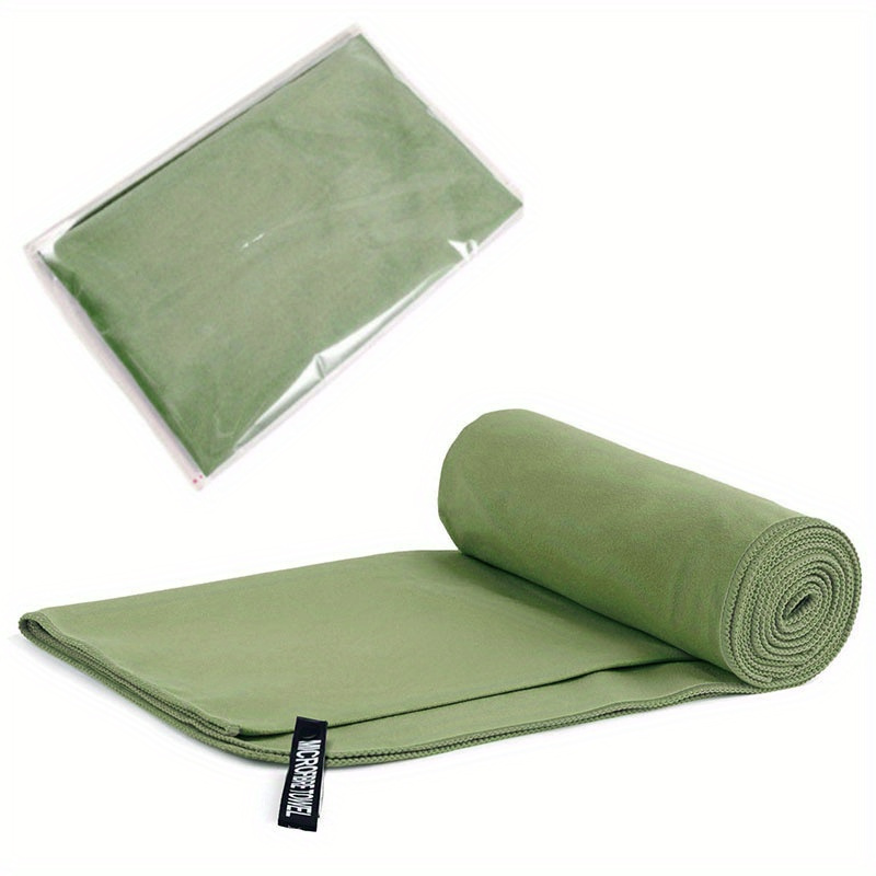 Toallas de gimnasio de microfibra para ejercicio, fitness, deportes,  entrenamiento, 15 pulgadas x 31 pulgadas (13.40 oz/m²), toallas de baño  (verde