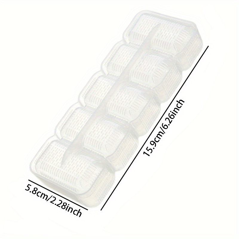 TEMU 1pc Sushi Mold, Cooking Tool, Transparent Bento Mold, Household Food-grade Pp Material, Nori Seaweed Rice Ball And Mini Maker, Preparation Tool