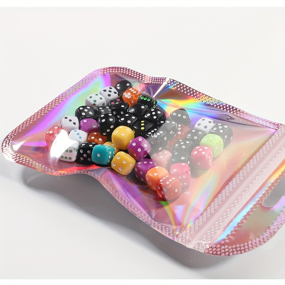 Self Sealing Opp Bags Pouches Laser Iridescent Zip Lock Bag - Temu