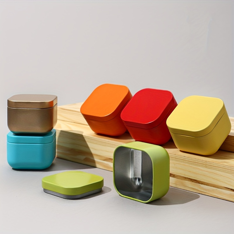Tea Canister Mini Metal Storage Box Tin Boxes Candy Boxes - Temu