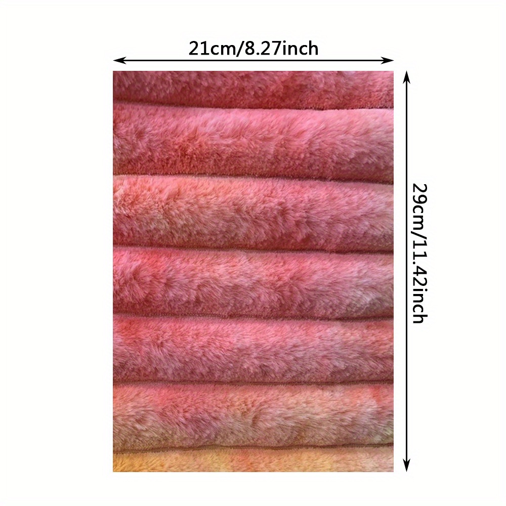 Dye Plush Fabric Thin Fleece Clothing Accessories Handmade - Temu