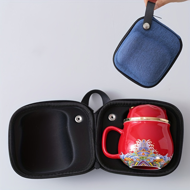 Tasse Blanc / rouge / Bleu - chats porte-bonheur - 8,5 x 9,8 cm 350 ml ⋆  The Oriental Shop