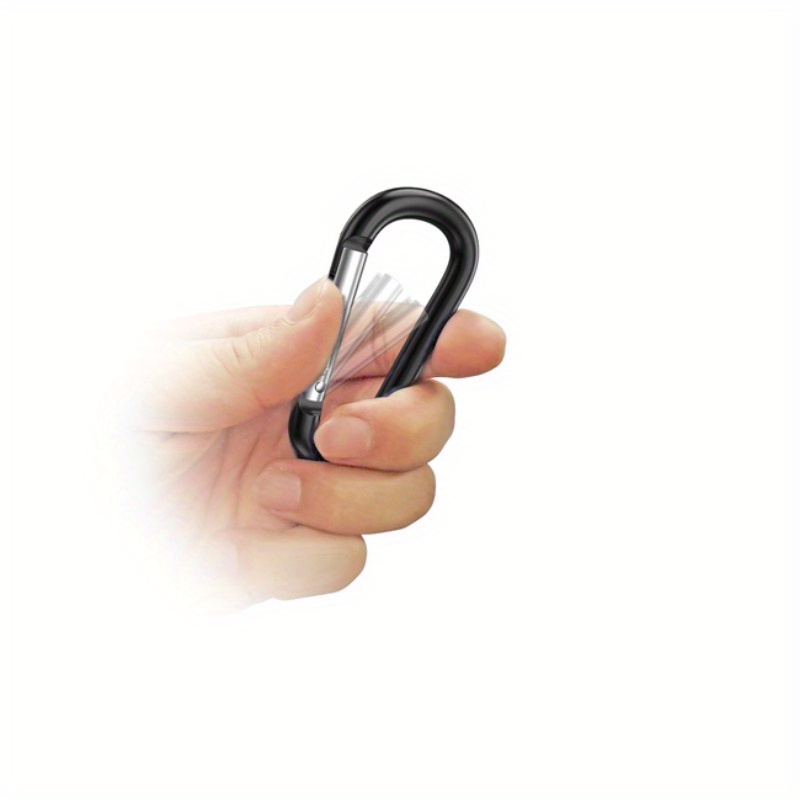 5pcs Aluminum D Ring Buckle Metal Spring Hook For Camping Hiking