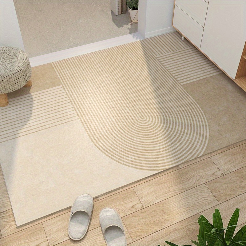 PVC Mat Carpet Living Room Indoor Outdoor Floor Entrance Mat Custom Silk  Loop DIY Cut Geometric Pattern Foot Door Mat Carpet