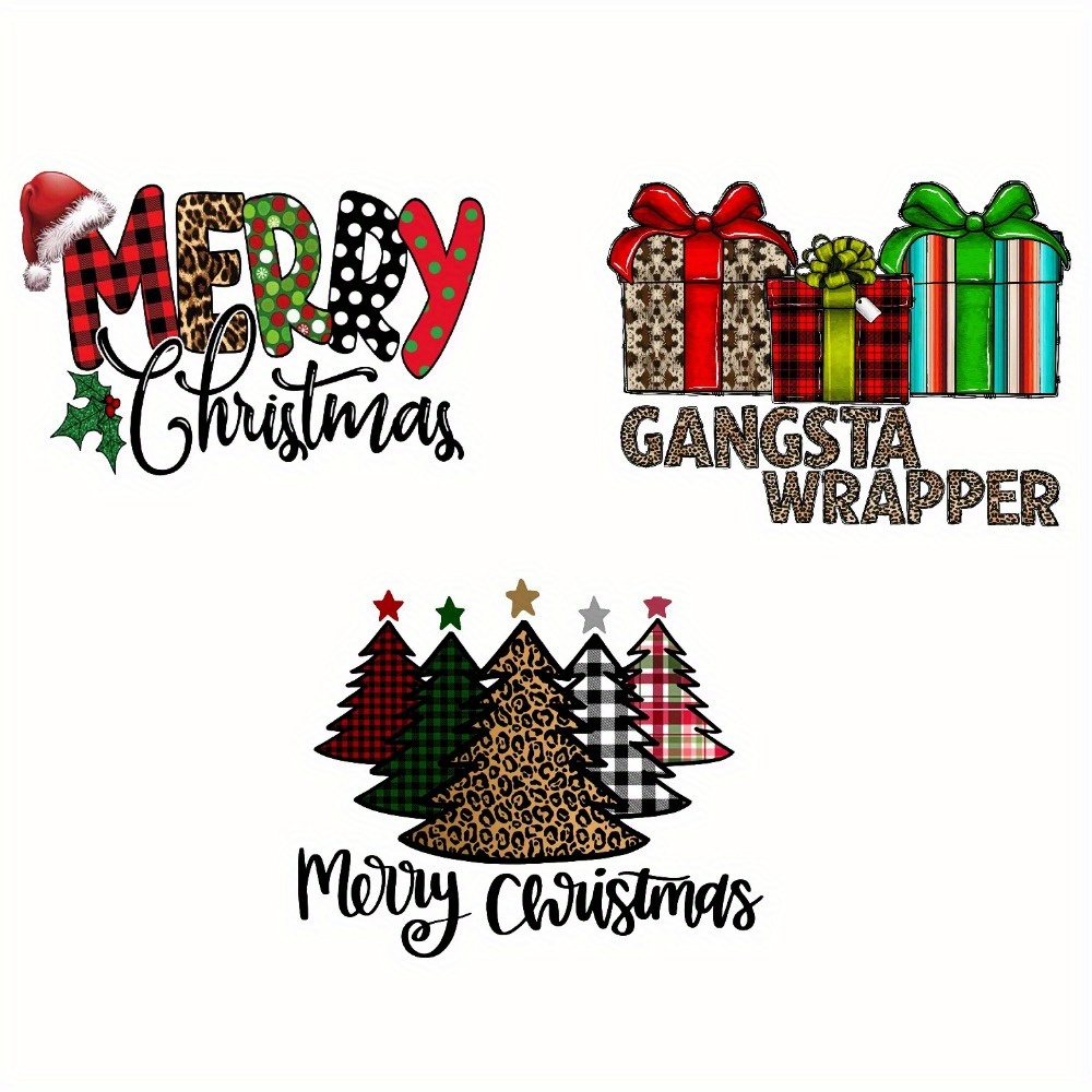Christmas Clothing Ironing Stickers Diy Merry Christmas - Temu Canada