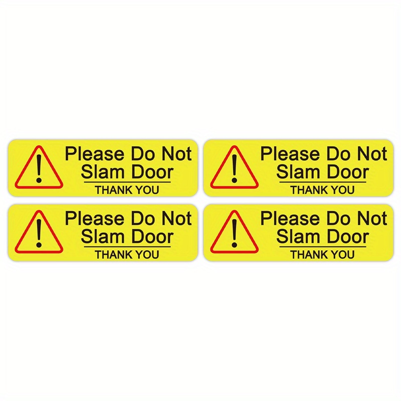 TEMU Do Not Slam Door Vinyl Stickers, Please Do Not Slam Door Stickers For Car, Window, Door, Decal For Rental Vehicles, Car , Windows