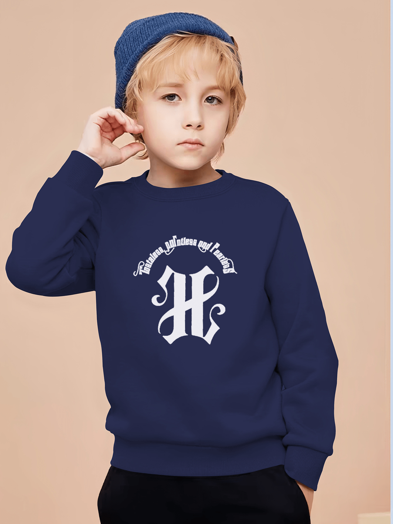 Sweat shirt Imprim Lettre H Tendance Gar ons Design Cr atif