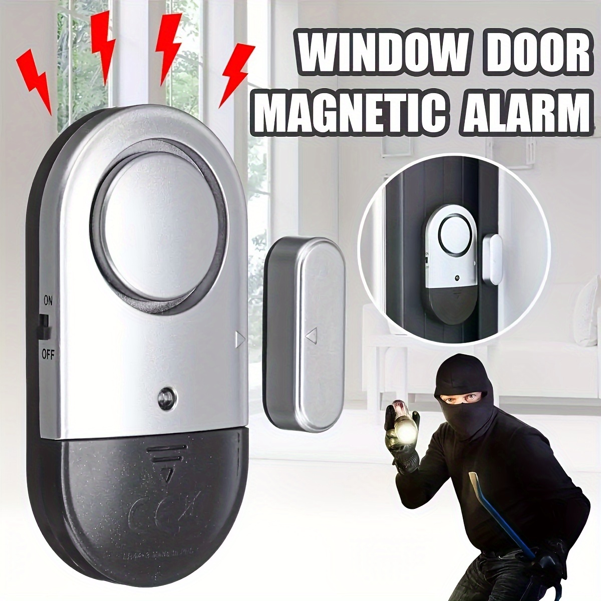 1pc Alarma Puerta Ventana Alarma Magnética Puerta Control - Temu Chile