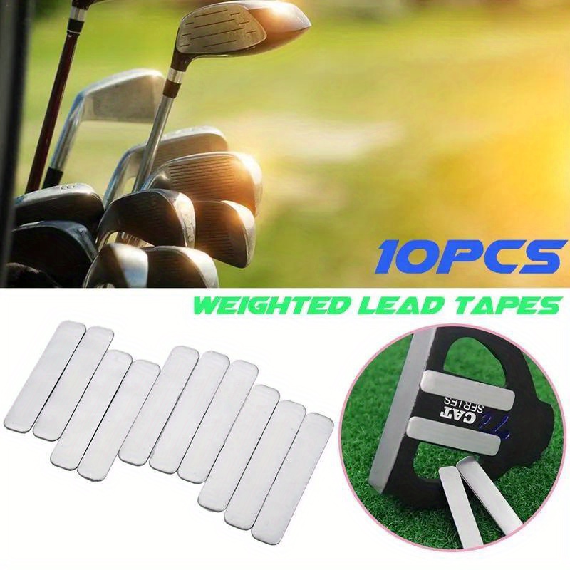 12 Pieces Adhesive Golf Lead Tape, Add Power Weight Strips To Golf Club  Tennis Racket Golf Accessory