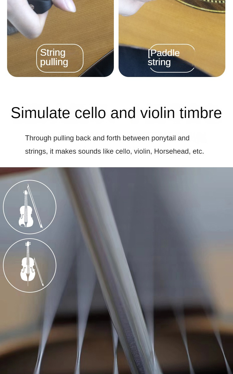  Guitar Bow Picasso Bow Pickaso Guitar Bow Guitar Pick  Double-Sided Horsetail Guitar Bow Folk Song Classical Guitar Performance  Accessories Tuning Paddles, Creative Gifts For Guitar Enthusiasts : Musical  Instruments
