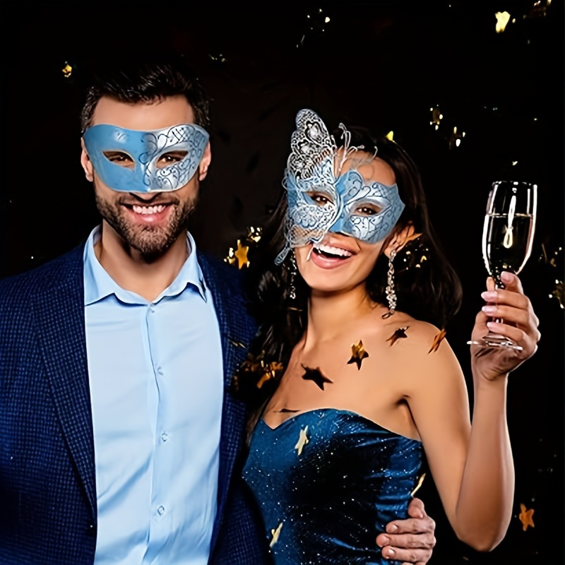 Máscara veneciana para hombres y parejas, máscara veneciana para Halloween,  Mardi Gras, fiesta, baile de graduación