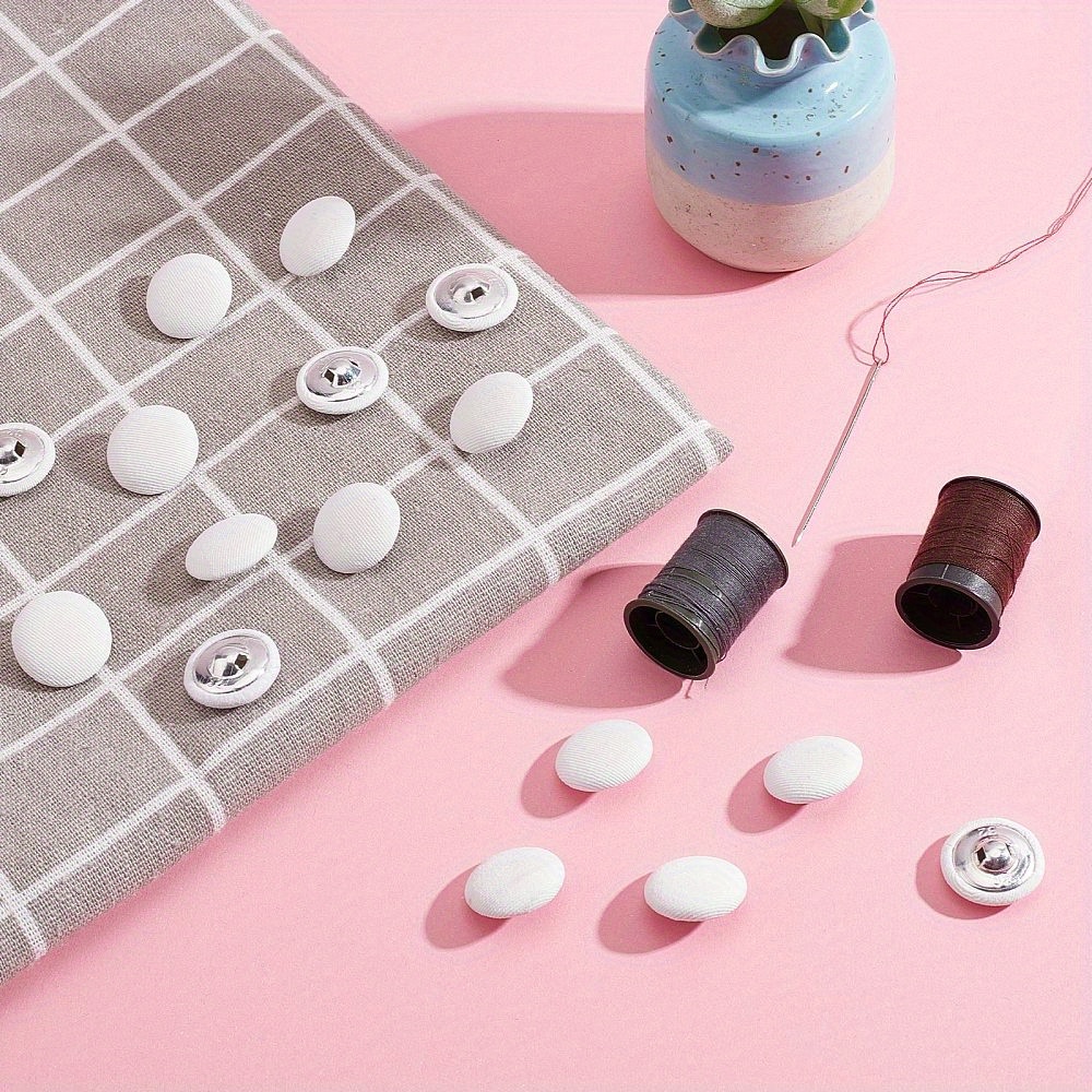Cloth Shank Buttons Round Shaped Sewing Button Women - Temu